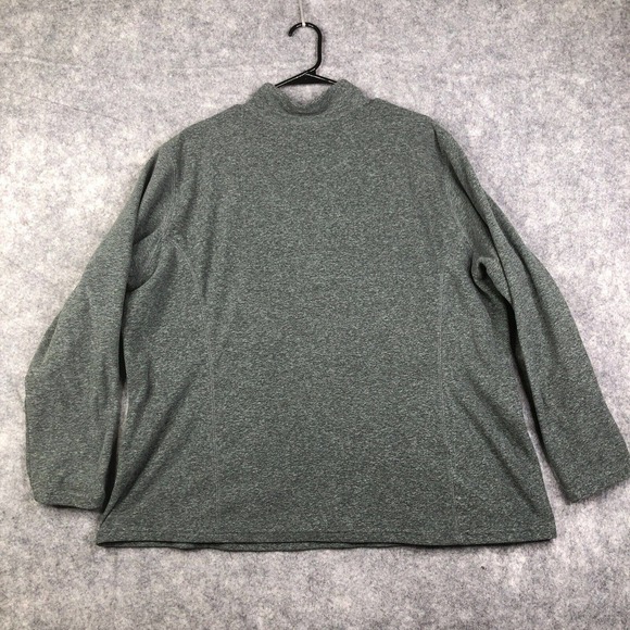 Eddie Bauer Fleece Women's 2XL 1/4 Zip Gray Casual Lightweight Outdoors Logo - Picture 9 of 9